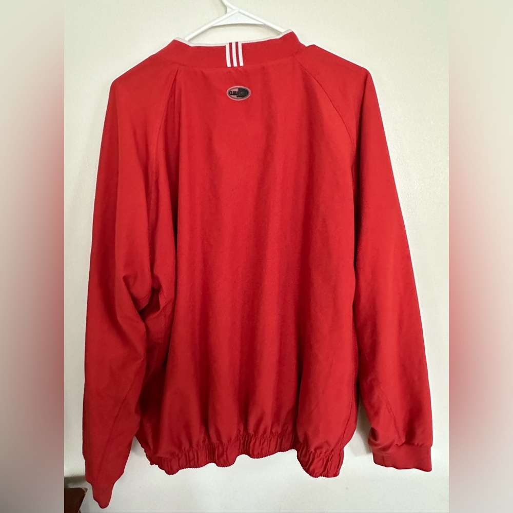Vintage ADIDAS climashell wind Golf Resort Pullover red jacket size L - Picture 6 of 12
